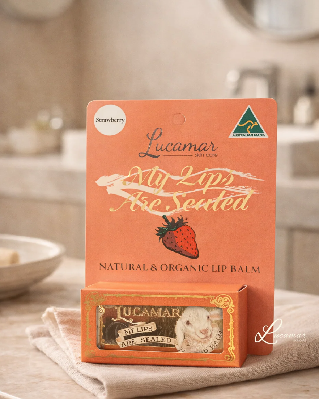 My Lips Are Sealed - Lanolin Lip Balm - Strawberry