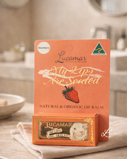 My Lips Are Sealed - Lanolin Lip Balm - Strawberry