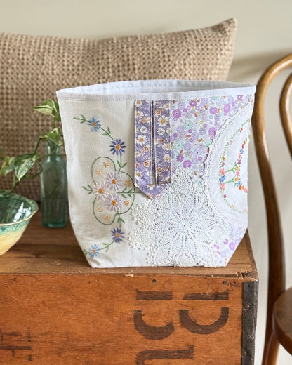 Linen Press Large Project Bag - Clara