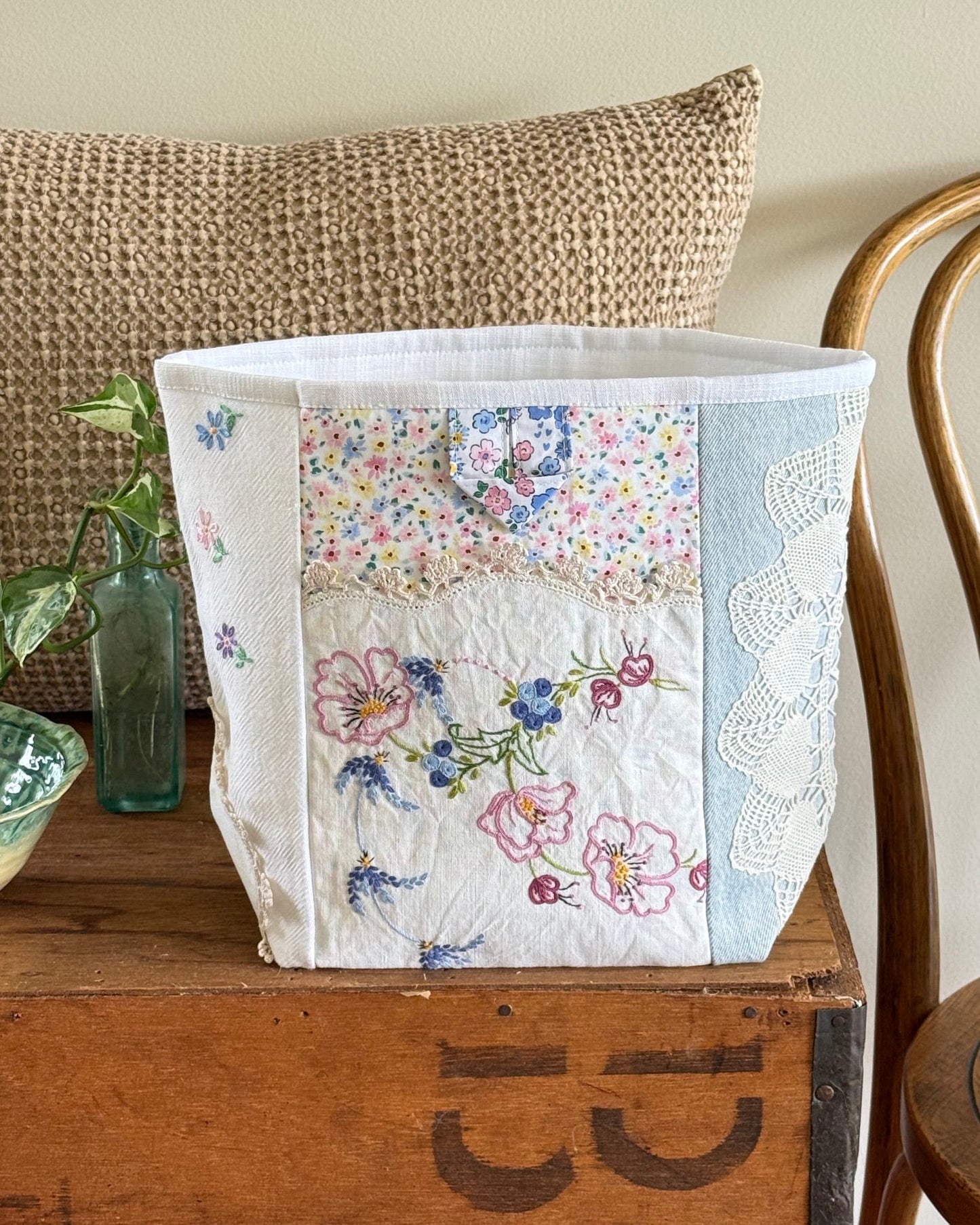 Linen Press Large Project Bag - Beatrice