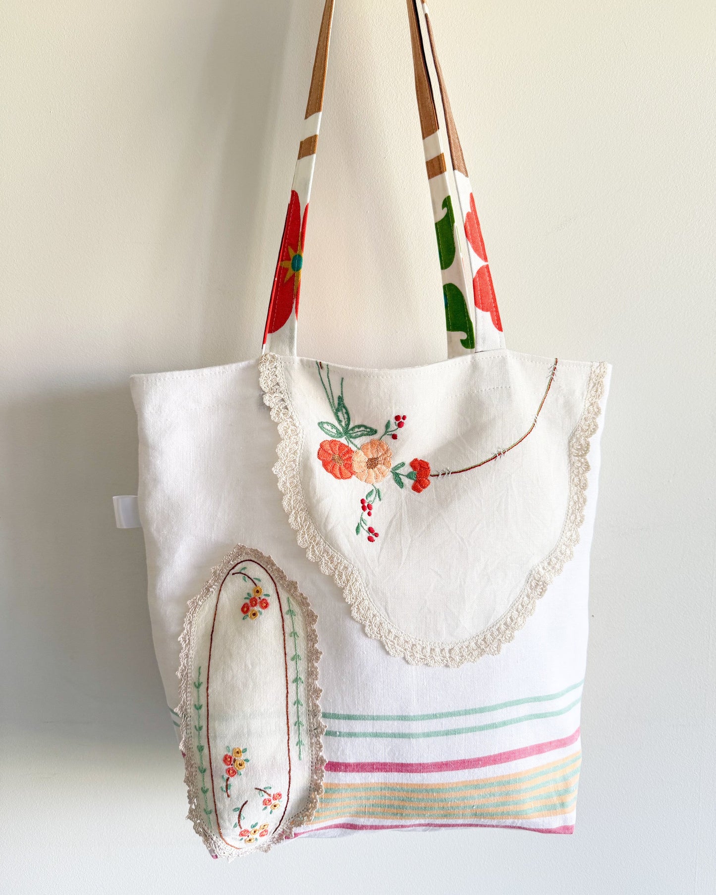 Linen Press Large Tote Bag - Olive