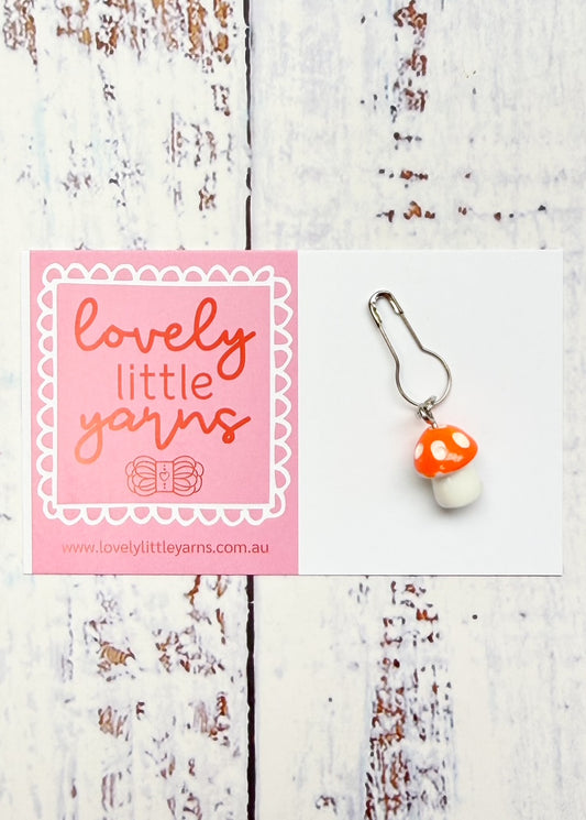 Mushroom Stitch Markers